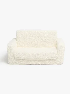 Børn AliceFox Børnemøbler-Alice & Fox Cubbie  Foldbar Sofa 94x55cm, White Teddy