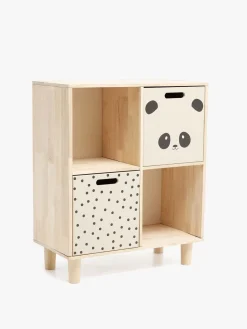 Børn AliceFox Børnemøbler-Alice & Fox DELTA Bogreol med Opbevaringskasse, Natur