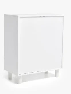 Børnemøbler|AliceFox Alice & Fox DELTA Bogreol med Opbevaringskasse, Hvid Grå/Beige/Hvid