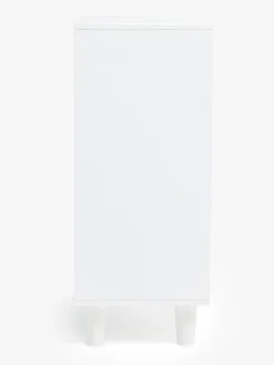 Børnemøbler|AliceFox Alice & Fox DELTA Bogreol med Opbevaringskasse, Hvid Grå/Beige/Hvid