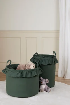 Opbevaring|AliceFox Alice & Fox DEMI Opbevaringskurv 2-pak, Dusty Green Grøn