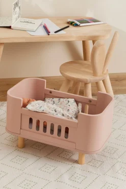 Dukker & Bamser|AliceFox Alice & Fox Dukkeseng inkl. Madras, Pink Lyserød/Hvid