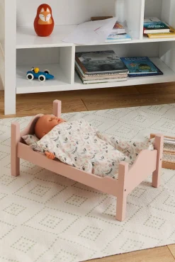 Dukker & Bamser|AliceFox Alice & Fox Dukkeseng, Pink Lyserød/Hvid