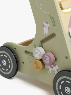 AliceFox Babylegetøj-Alice & Fox Gåvogn Bondegård, Grøn
