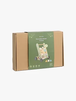 AliceFox Babylegetøj-Alice & Fox Gåvogn Bondegård, Grøn