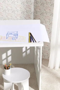 Børnemøbler|AliceFox Alice & Fox  Huset Tegnebord med Skammel, Hvid