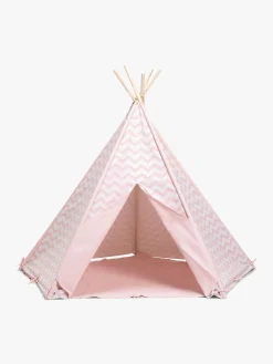 Interiør|AliceFox Alice & Fox Legetelt Tipi, Lyserød/Hvid Lyserød/Hvid