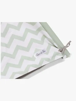 Legetelte & -Tunneler|Legetøj Til Børn På 0-10 År|AliceFox Alice & Fox Legetelt Tipi, Grøn/Hvid Grøn/Hvid