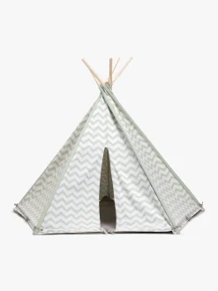 Legetelte & -Tunneler|Legetøj Til Børn På 0-10 År|AliceFox Alice & Fox Legetelt Tipi, Grøn/Hvid Grøn/Hvid