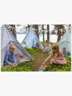 Legetelte & -Tunneler|Legetøj Til Børn På 0-10 År|AliceFox Alice & Fox Legetelt Tipi, Grøn/Hvid Grøn/Hvid