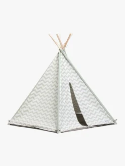 Legetelte & -Tunneler|Legetøj Til Børn På 0-10 År|AliceFox Alice & Fox Legetelt Tipi, Grøn/Hvid Grøn/Hvid