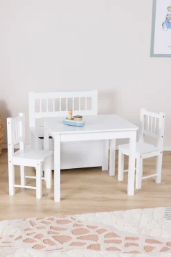 Børn AliceFox Børnemøbler-Alice & Fox LOVIS Bord & Stole + Sofa med Opbevaring, Hvid