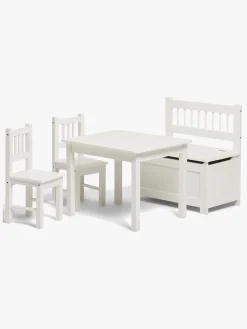 Børn AliceFox Børnemøbler-Alice & Fox LOVIS Bord & Stole + Sofa med Opbevaring, Hvid
