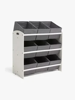 Børnemøbler|AliceFox Alice & Fox LUISA Reol med Opbevaringskasser, Grå