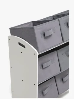 Børnemøbler|AliceFox Alice & Fox LUISA Reol med Opbevaringskasser, Grå