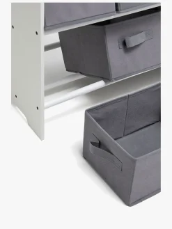 Børnemøbler|AliceFox Alice & Fox LUISA Reol med Opbevaringskasser, Grå
