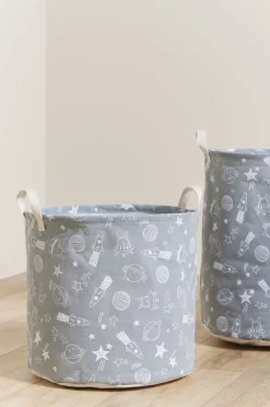 Opbevaring|AliceFox Alice & Fox Opbevaringskurv 2-pak Space, Grey/white