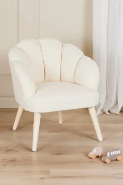 Børn AliceFox Børnemøbler-Alice & Fox Pearla Lænestol, Cream/Wood