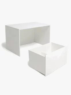 Børnemøbler|AliceFox Alice & Fox POPPY Skrivebord & Opbevaringskasse, Hvid