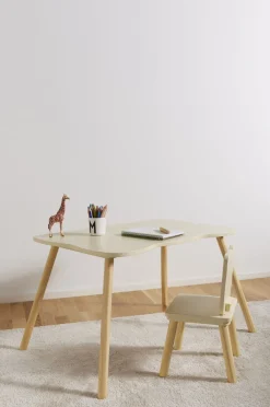 Børn AliceFox Børnemøbler-Alice & Fox Skrivebord med Stol Kat, Lysegul