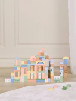 Babylegetøj|AliceFox Alice & Fox Træklodser Safaridyr 120 Stk.