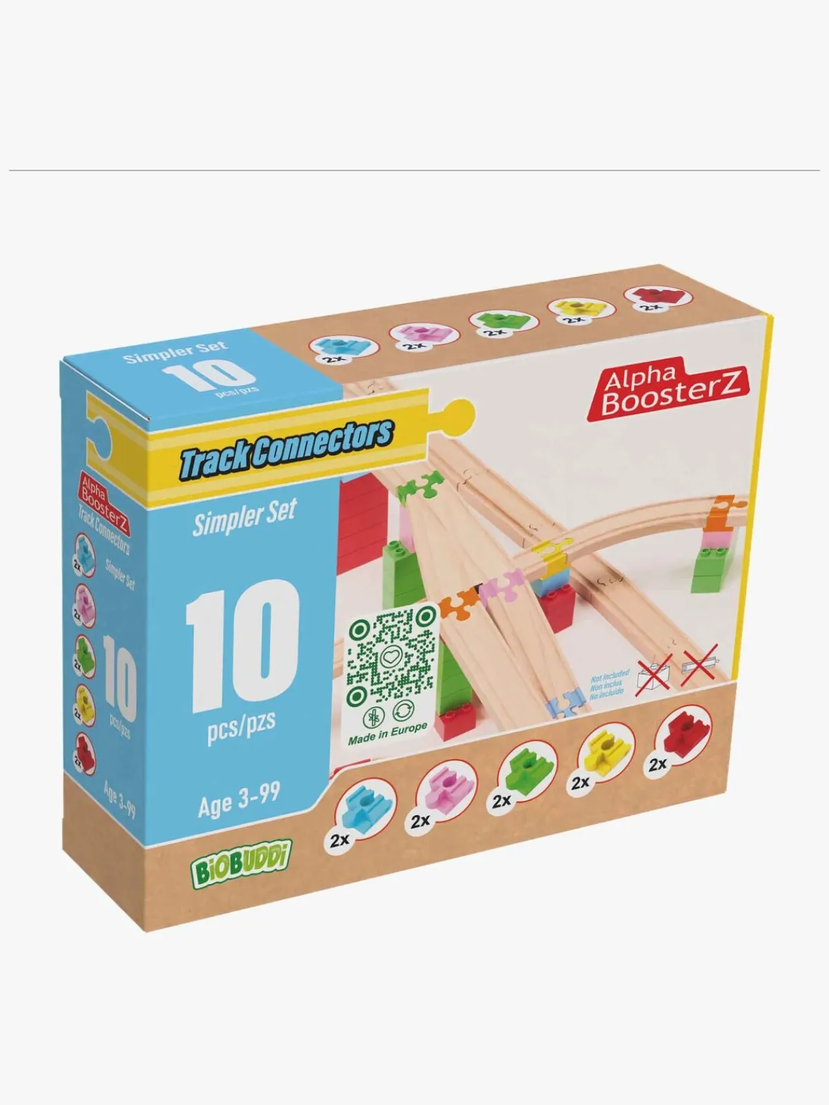 AlphaBoosterZ Togbaner & Legeborde-Alpha BoosterZ Track Connectors Simpler Byggesæt 10 Dele