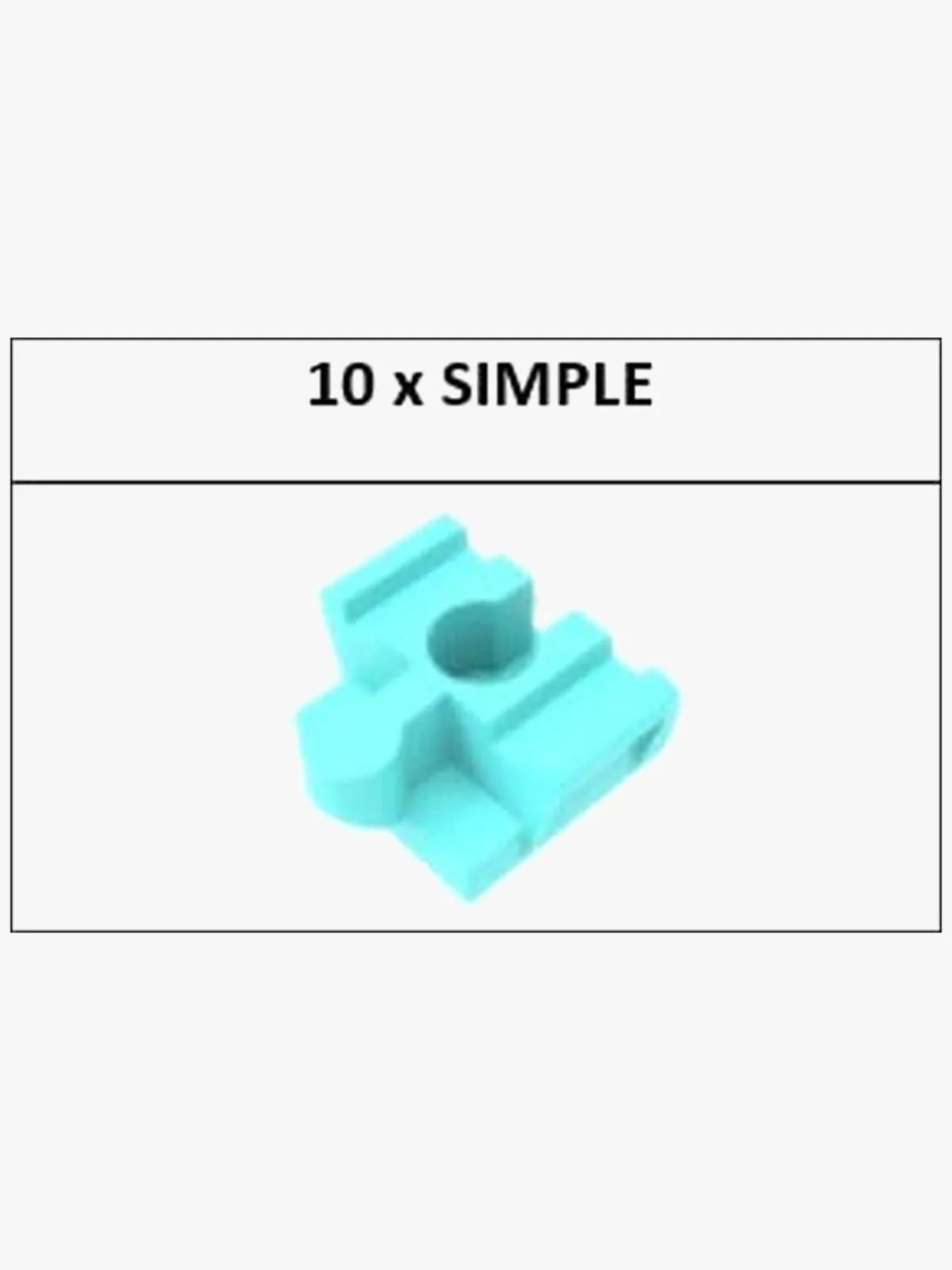 AlphaBoosterZ Togbaner & Legeborde-Alpha BoosterZ Track Connectors Simpler Byggesæt 10 Dele