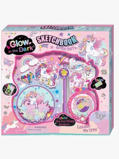 Kreativt Legetøj|Alrico  Notesbog Glow in the Dark med Tilbehør