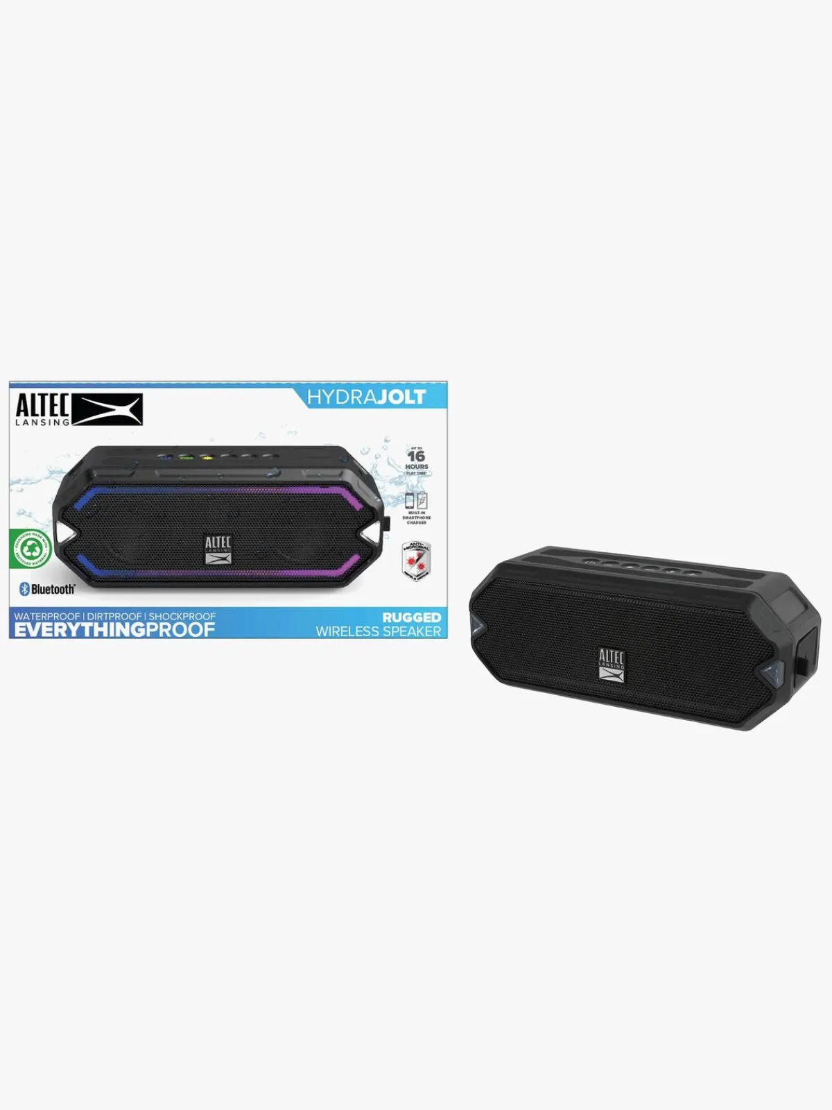 AltecLansing Elektronik & Media-Altec Lansing Højttaler IMW1200 HydraJolt RGB Vandtæt