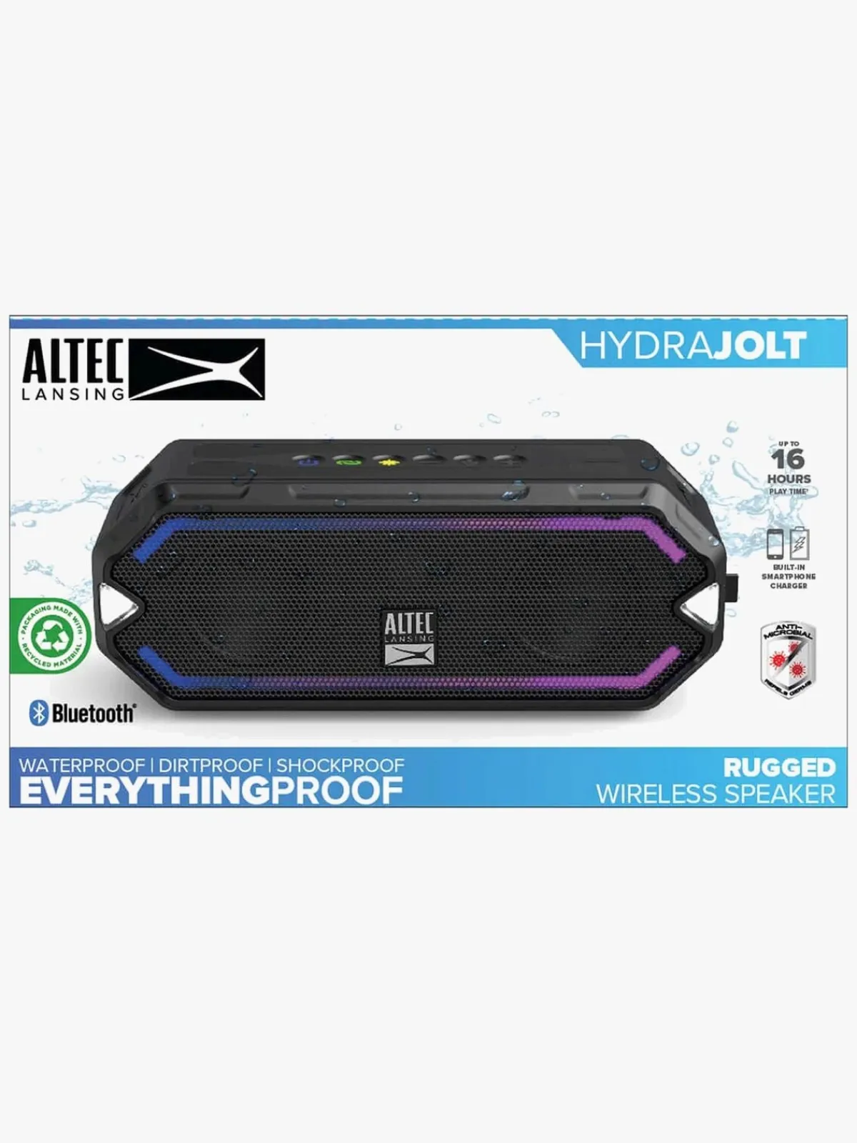 AltecLansing Elektronik & Media-Altec Lansing Højttaler IMW1200 HydraJolt RGB Vandtæt