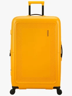 Tasker|AmericanTourister American Tourister Dashpop Kuffert 104-121L & Toilettaske POP, Golden Yellow