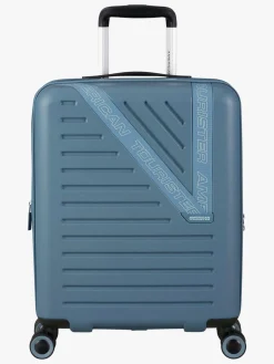 Tasker|AmericanTourister American Tourister Dynabelt Spinner Kuffert 36L, Rainstorm Blue