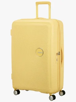 Børn AmericanTourister Tasker-American Tourister Soundbox Spinner Kuffert 97L, Pastel Yellow