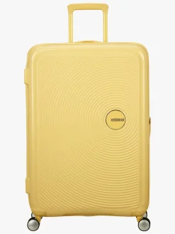 Børn AmericanTourister Tasker-American Tourister Soundbox Spinner Kuffert 97L, Pastel Yellow