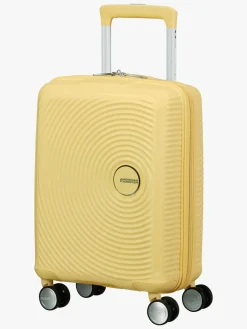 Tasker|AmericanTourister American Tourister Soundbox Kuffert 22L & Urban Groove City 7L Mini Sæt, Pastel Yellow