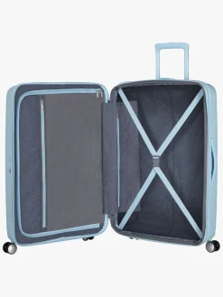 Børn AmericanTourister Tasker-American Tourister Soundbox Spinner Kuffert 97L, Pastel Blue