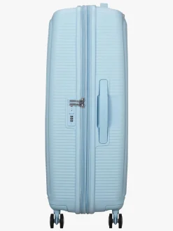Børn AmericanTourister Tasker-American Tourister Soundbox Spinner Kuffert 97L, Pastel Blue