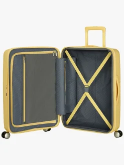 Børn AmericanTourister Tasker-American Tourister Soundbox Spinner Kuffert 71,5L, Pastel Yellow