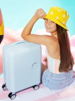 Tasker|AmericanTourister American Tourister Soundbox Mini Kuffert 22L, Pastel Blue Blå