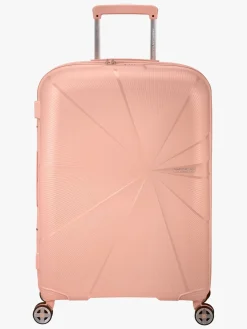 Børn AmericanTourister Tasker-American Tourister StarVibe Spinner Kuffert 70-77L, Metallic Peach