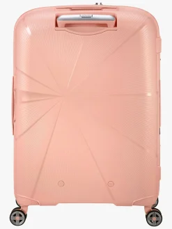 Børn AmericanTourister Tasker-American Tourister StarVibe Spinner Kuffert 70-77L, Metallic Peach