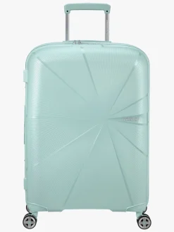 Tasker|AmericanTourister American Tourister StarVibe Spinner Kuffert 70-77L, Metallic Surf Blue Blå