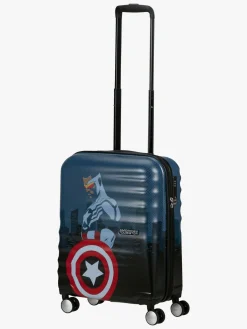 Tasker|AmericanTourister American Tourister Wavebreaker Kuffert 36L, Marvel Captain America City Blå