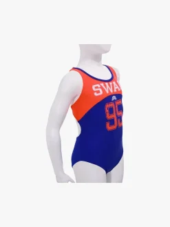 Børn Aquarapid Uv & Strand-Level Badedragt, Blå/Orange