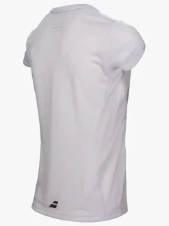 Babolat Ketsjersport|Sportstøj-Core Flag Club Girl T-Shirt, White