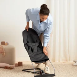 Skråstole & Babygynger|BABYBJORN BabyBjörn Balance Soft Skråstol Woven/Jersey, Mørkegrå Grå