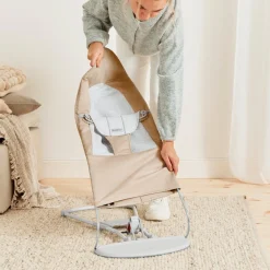 BABYBJORN Skråstole & Babygynger-BabyBjörn Balance Soft Skråstol Woven Jersey, Beige/Grå