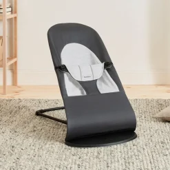 Skråstole & Babygynger|BABYBJORN BabyBjörn Balance Soft Skråstol Woven Jersey, Mørkegrå/Grå Grå