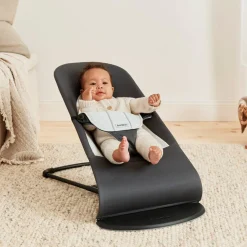 Skråstole & Babygynger|BABYBJORN BabyBjörn Balance Soft Skråstol Woven Jersey, Mørkegrå/Grå Grå