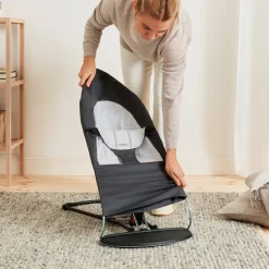 Skråstole & Babygynger|BABYBJORN BabyBjörn Balance Soft Skråstol Woven Jersey, Mørkegrå/Grå Grå